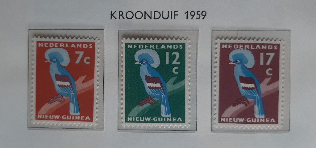 1959 Nederlands Nieuw Guinea Kroonduif Nvph Nr. 54 - 56, Ophalen, Nieuw-Guinea