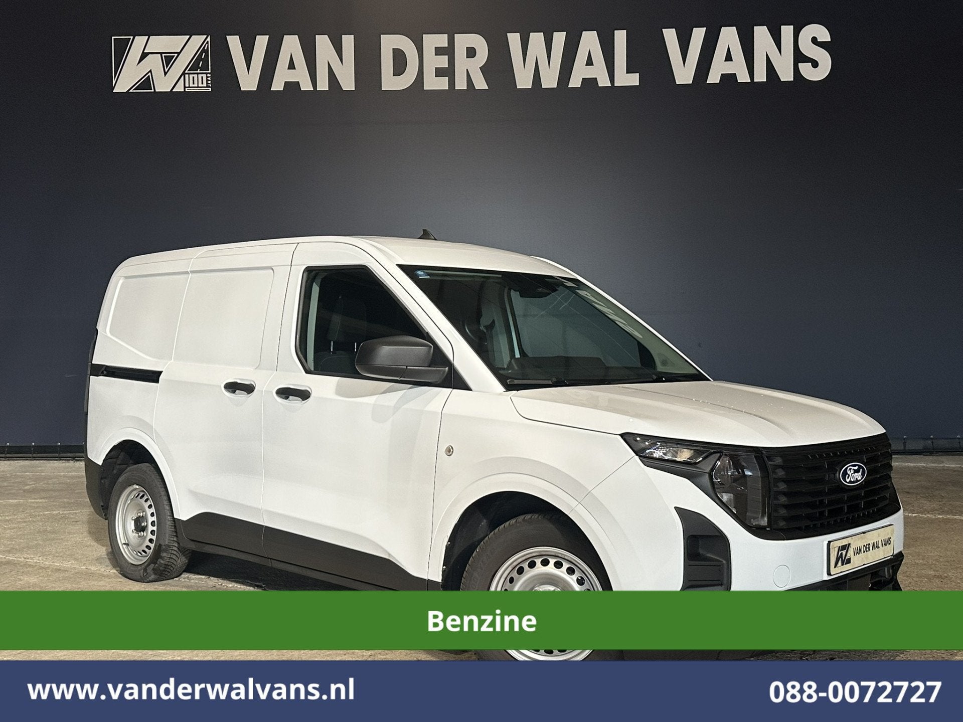 Ford Transit Courier 1.0 Trend 101pk Benzine L1H1 Euro6 Airc, Auto's, Dealer onderhouden, Gebruikt, Euro 6, Wit