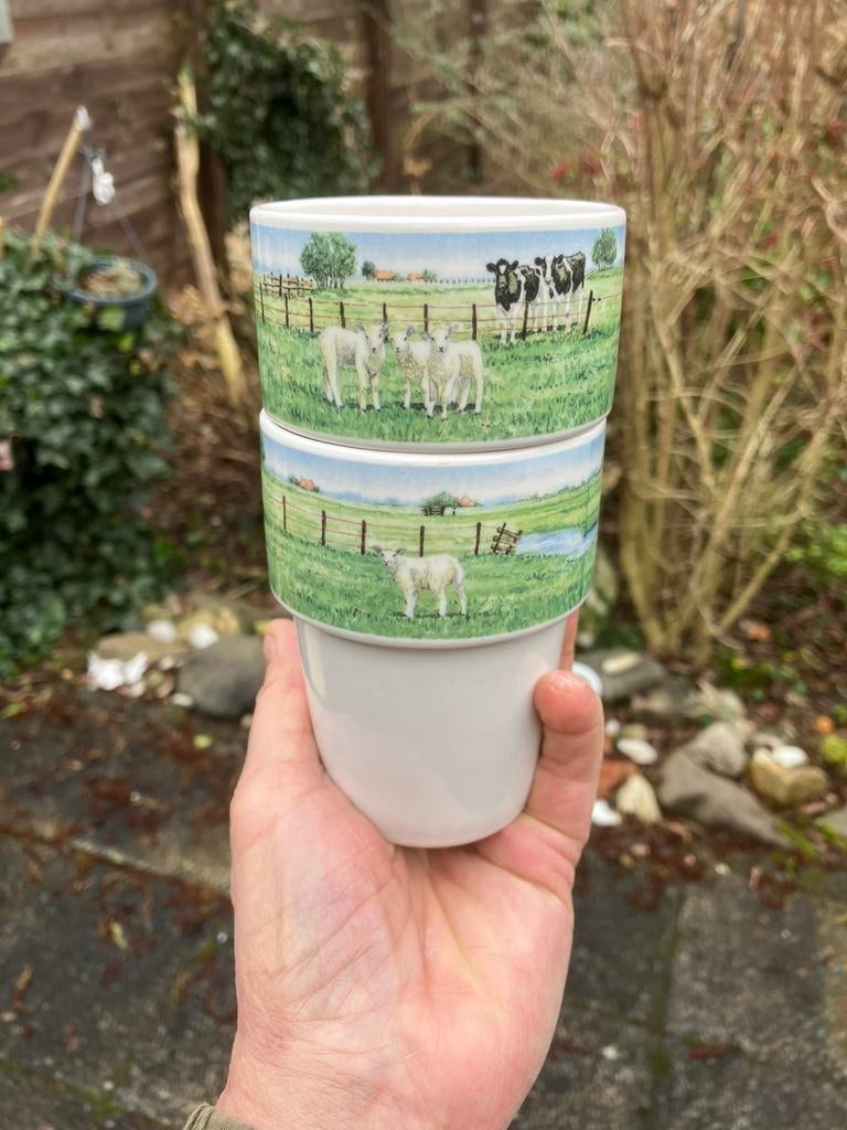 Wiebe van der Zee (melk)mokken 🐄 🍃🐑, Keramiek, Nieuw, Ophalen of Verzenden, Overige stijlen