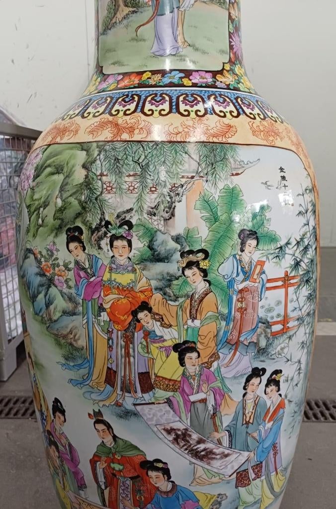Zeer mooie - groot formaat - Chinese vaas, Ophalen