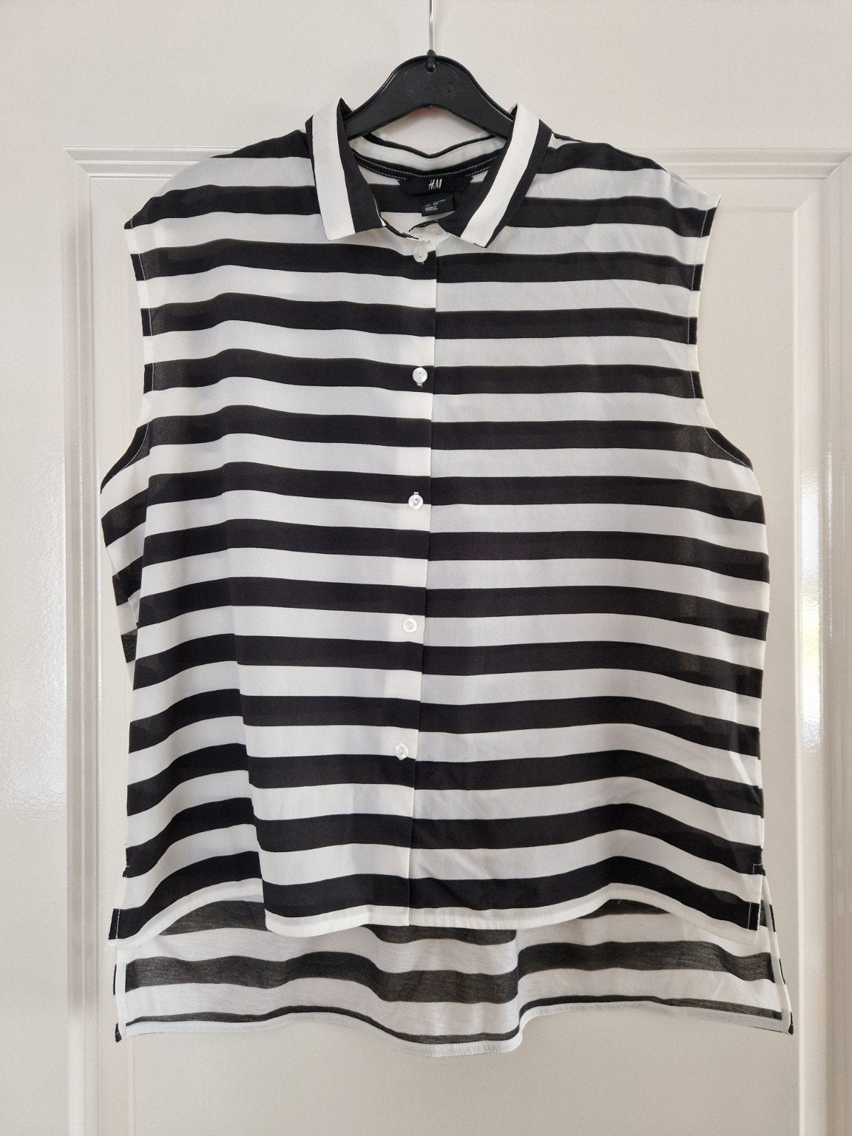 Zwart met wit gestreepte top maat S H&M
Zo goed als nieuw, p, H&M, Zwart, Ophalen of Verzenden, Zo goed als nieuw