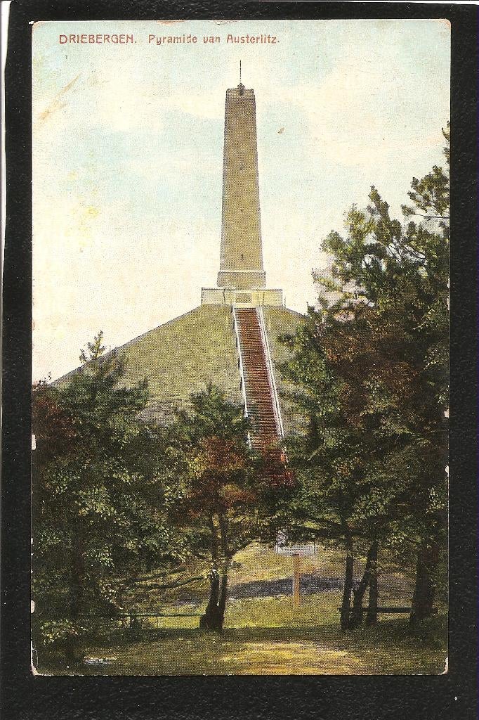 Driebergen, Pyramide van Austerlitz, Verzamelen, Ansichtkaarten | Nederland, Ophalen of Verzenden, 1920 tot 1940, Ongelopen, Utrecht