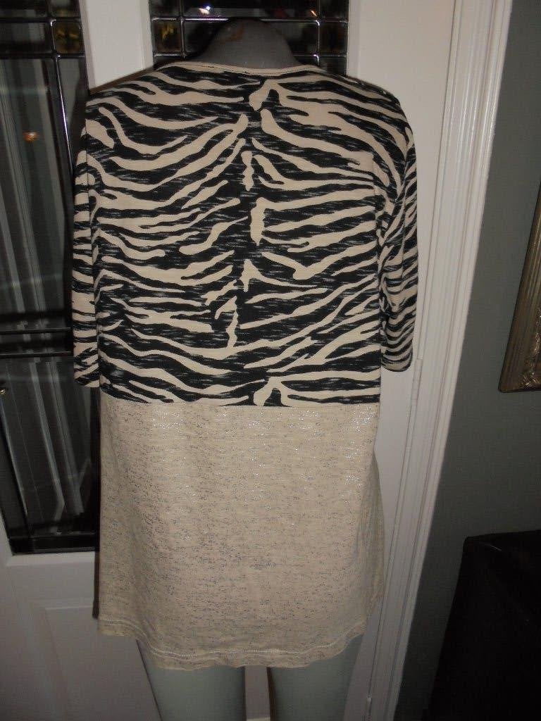 Gerry Weber mooi shirt creme glim en zwart, Maat 38/40 (M), Zwart, Ophalen of Verzenden, Zo goed als nieuw