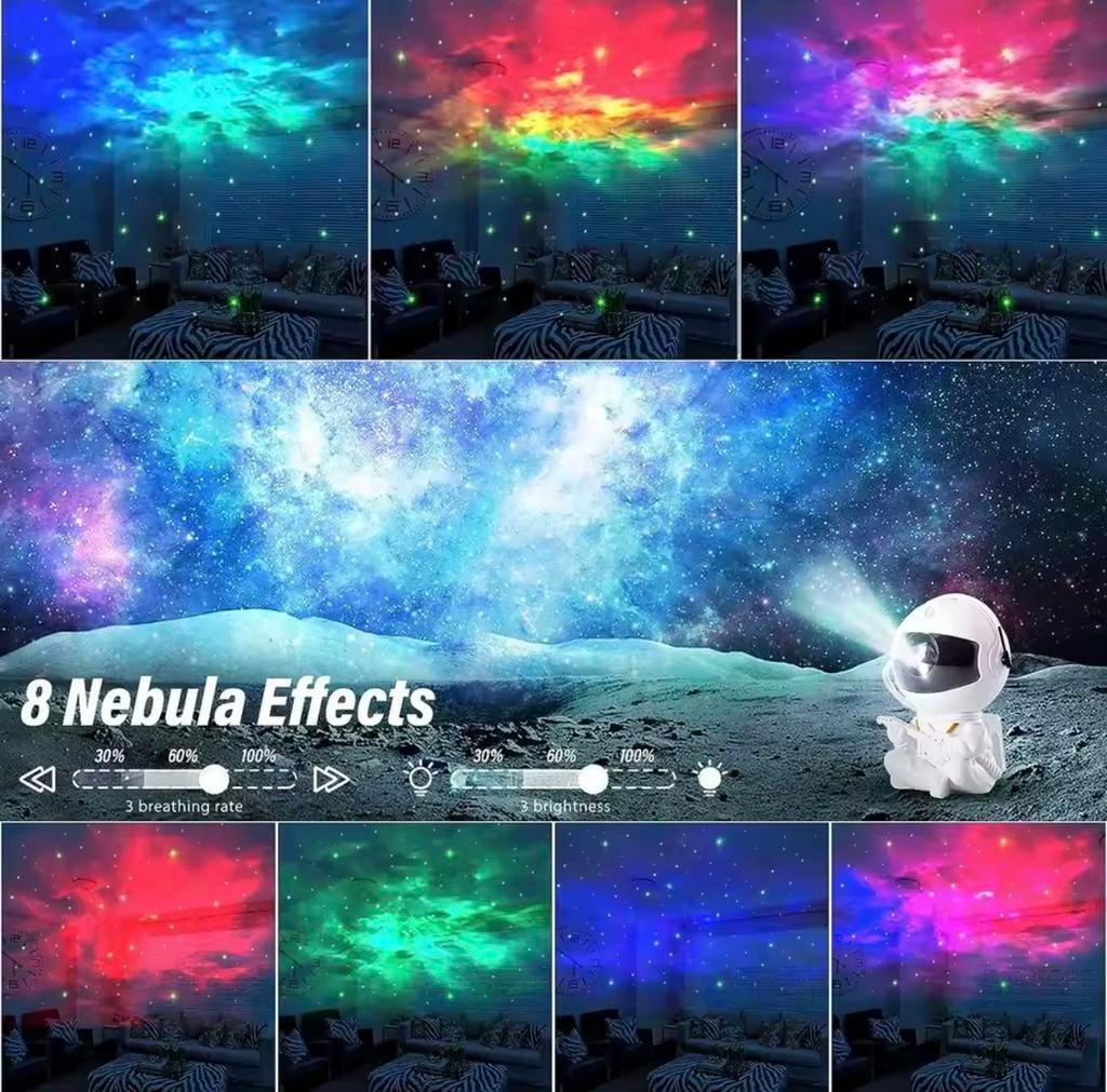 Astronaut Sterrenprojector - Nachtlampje met Nevel Effecten, Ophalen of Verzenden, Nieuw, Kunststof, Minder dan 100 cm