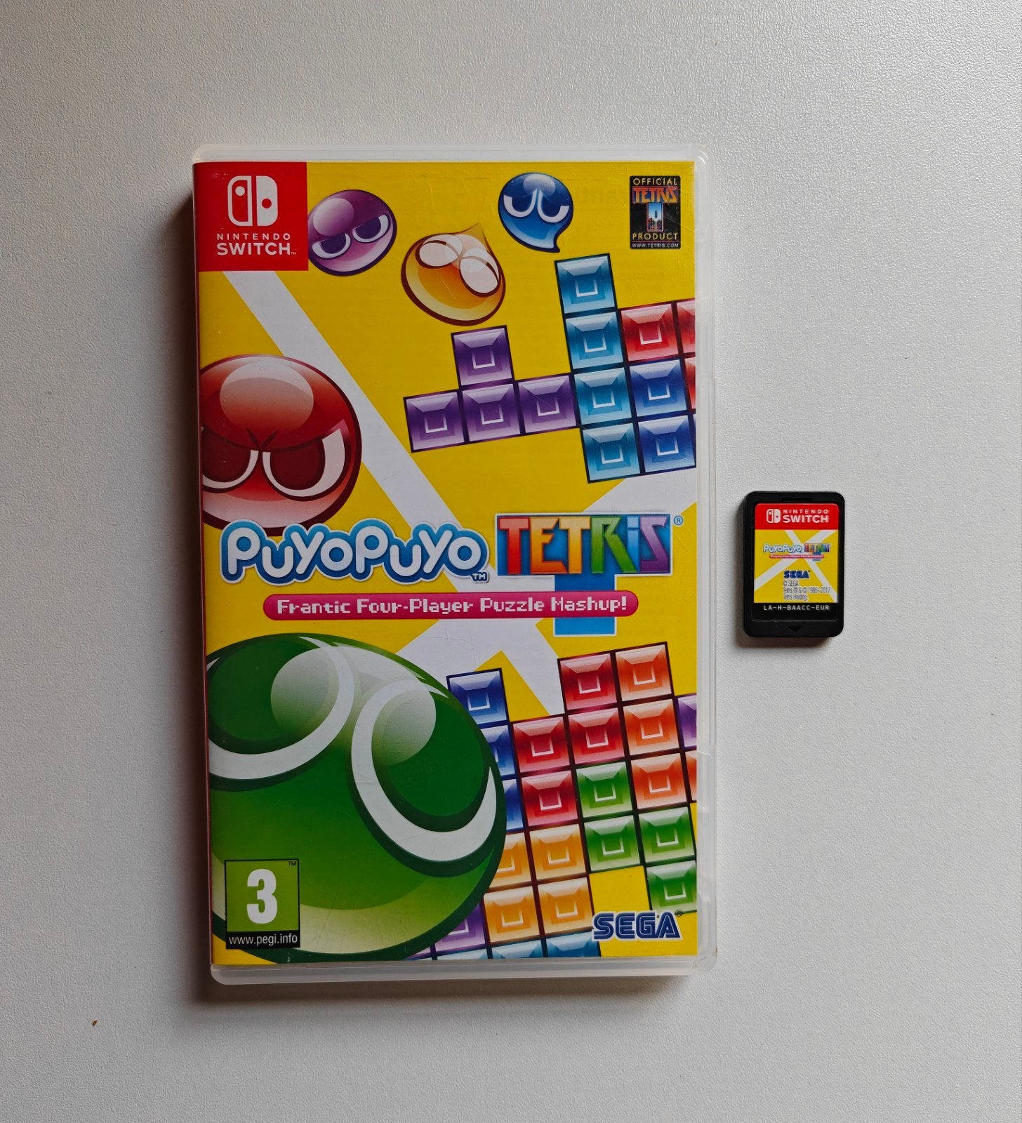 Puyo Puyo Tetris Nintendo Switch - Puzzelplezier!, Puzzel en Educatief, 1 speler, Ophalen of Verzenden, Zo goed als nieuw