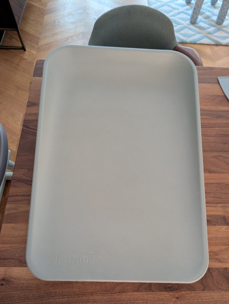 Leander Matty Changing mat grey, Ophalen, Zo goed als nieuw, Aankleedkussen