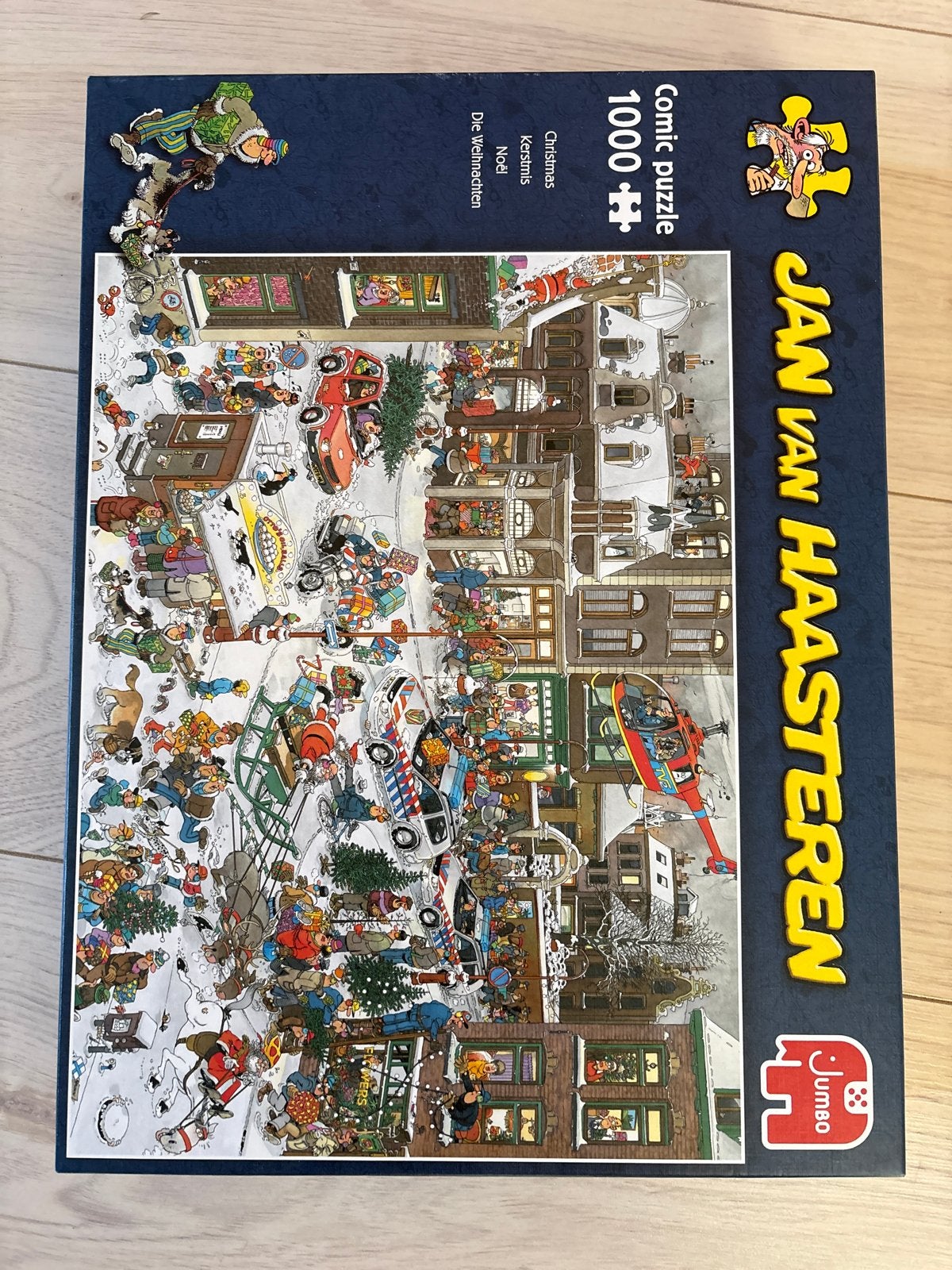 Jan van Haasteren Kerstpuzzel 1000 stukjes, Ophalen of Verzenden, 500 t/m 1500 stukjes, Zo goed als nieuw, Legpuzzel