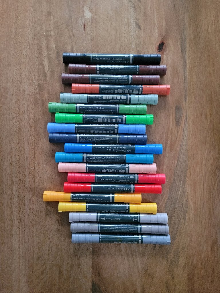 19  Farber-Castell Albrecht Dürer watercolor marker, Ophalen of Verzenden, Zo goed als nieuw, Potlood of Stift