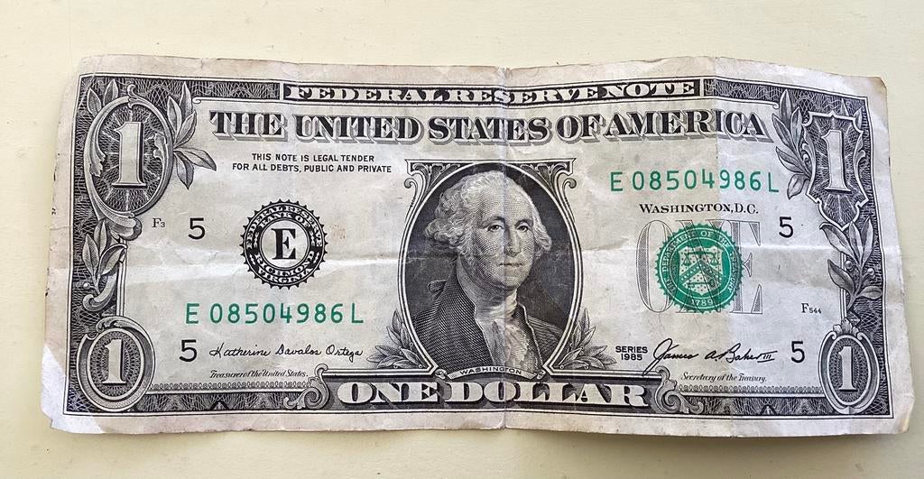 Dollar America serie E5 1985, Verzenden, Noord-Amerika, Los biljet