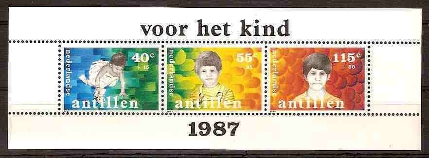 Nederlandse Antillen 878 postfris Kinderpostzegels 1987, Ophalen of Verzenden, Postfris
