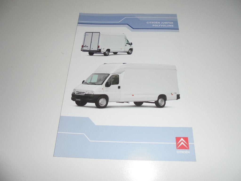 leaflet Citroen Jumper Polyvolume  2004, Ophalen of Verzenden, Zo goed als nieuw, Citroën