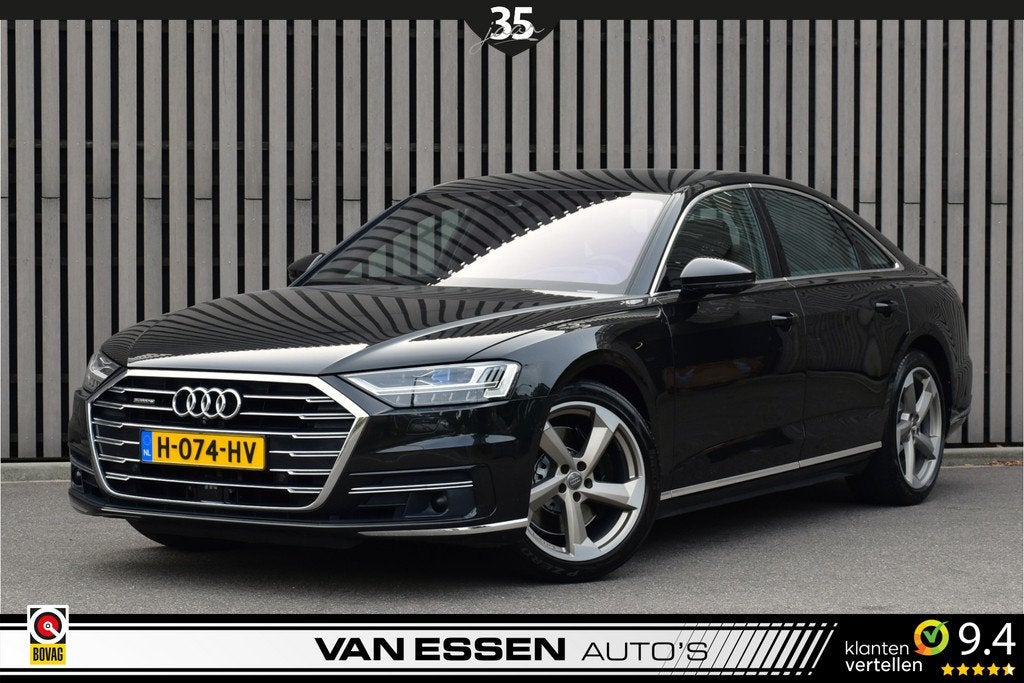 Audi A8 55 TFSI quattro Pro Line Plus 4-Wielsturing ACC Soft, Auto's, Audi, Gebruikt, Euro 6, 2995 cc, Leder