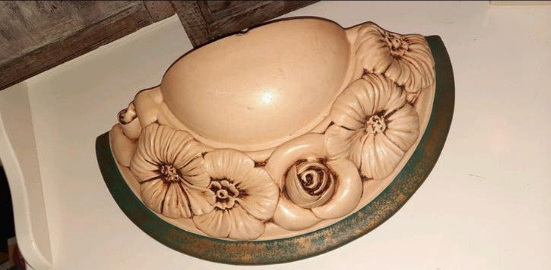 Antieke Italiaanse brocante wandlamp., Ophalen of Verzenden