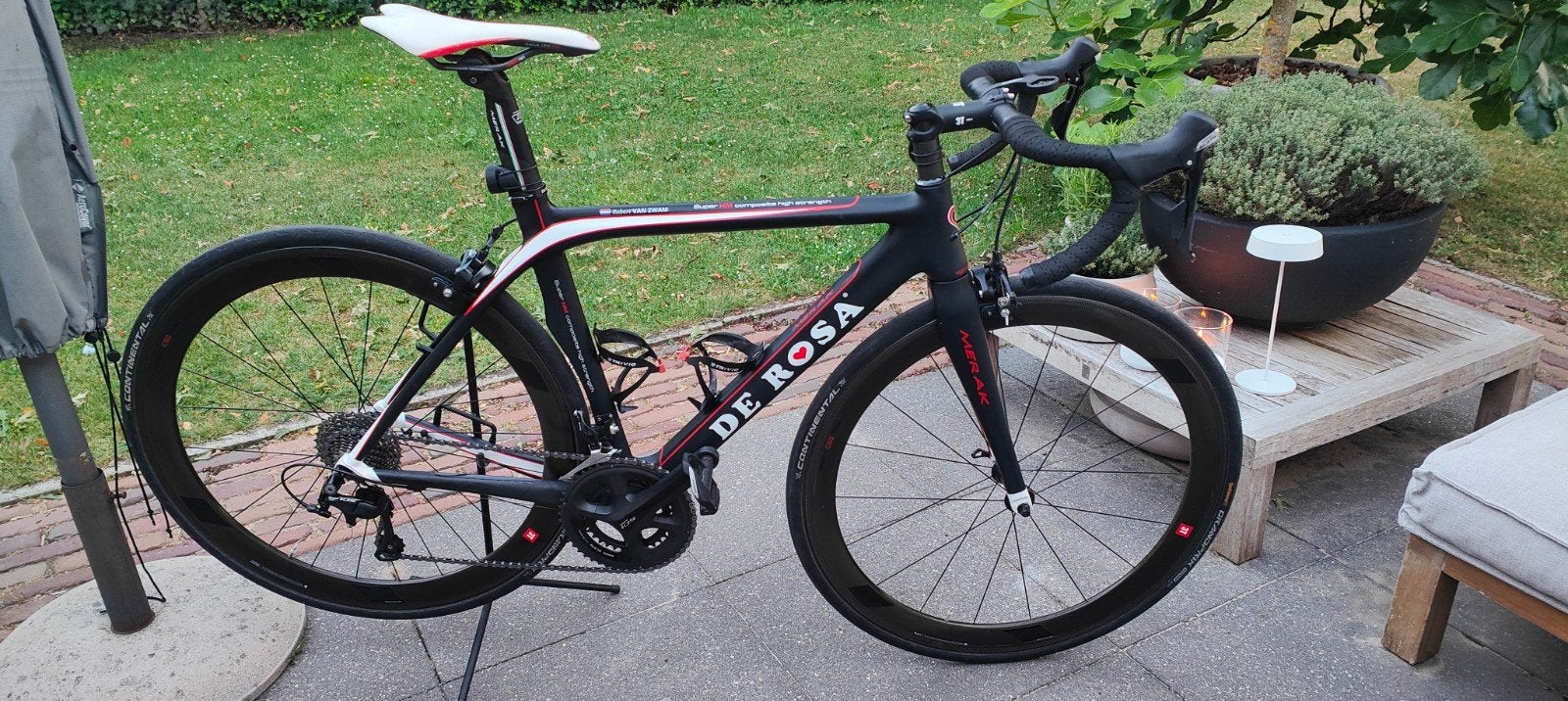 De Rosa Merak racefiets - Carbon, Shimano 105, maat 51, Fietsen en Brommers, Fietsen | Racefietsen, 28 inch, Carbon, Zo goed als nieuw