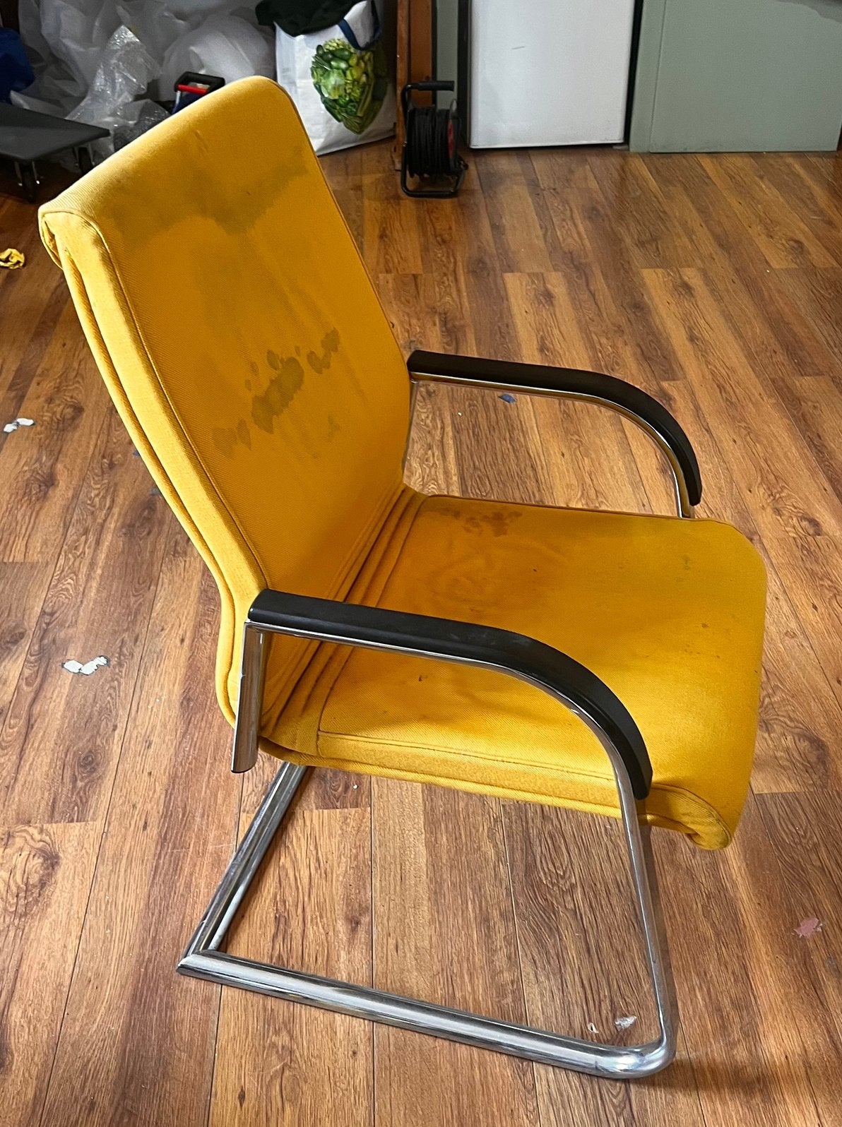 Vintage sledestoel, Ophalen, Gebruikt, Overige kleuren, Vintage wachtkamerstoel