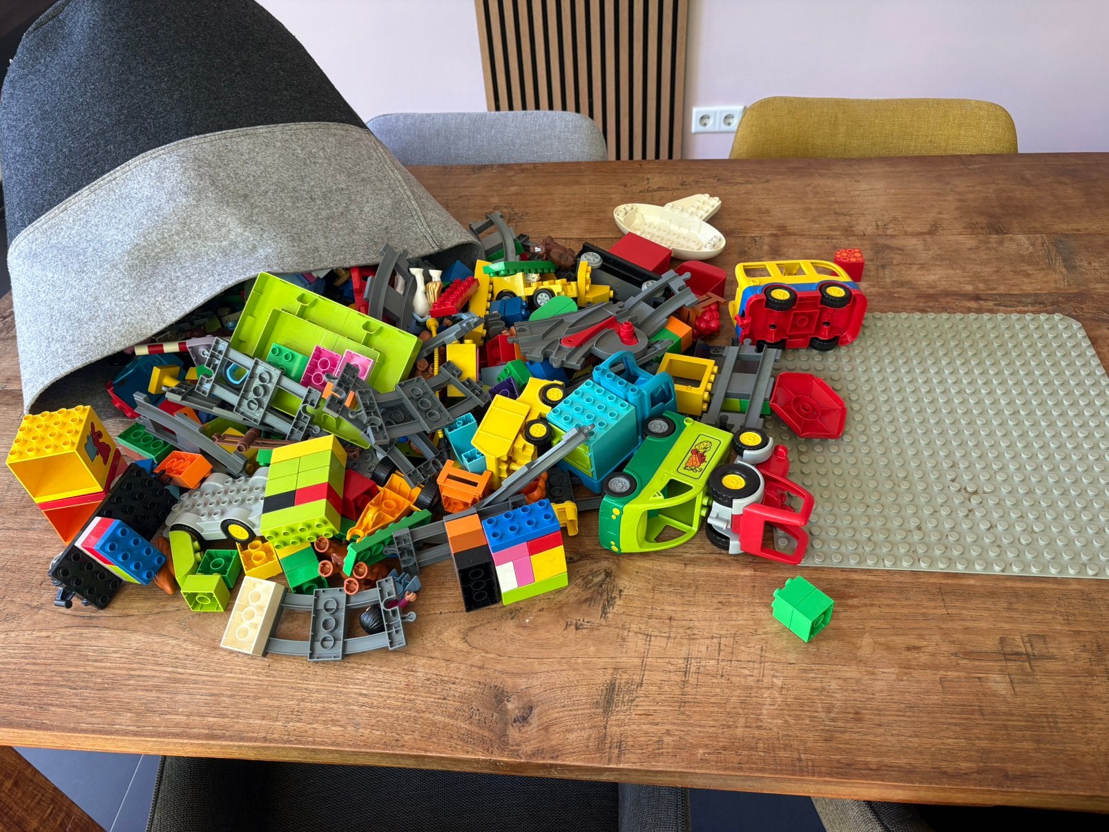 Grote LEGO DUPLO verzameling | auto's | rails |, Ophalen, Gebruikt, Overige typen, Duplo
