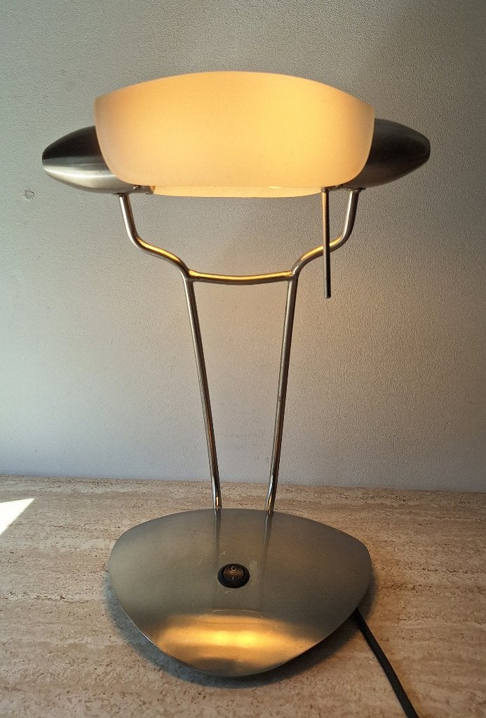 Bankierslamp/notarislamp Walter Monici stijl, Huis en Inrichting, Ophalen of Verzenden, Bankierslamp, Design, Gebruikt