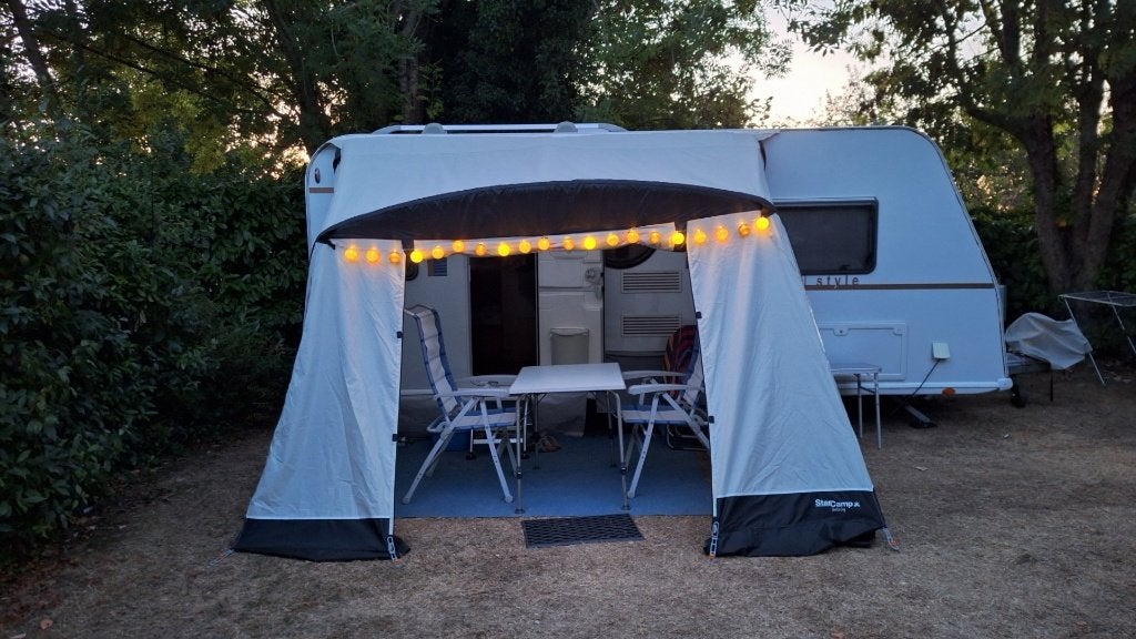 starcamp opblaasbare voortent caravan 325, Ophalen of Verzenden, Zo goed als nieuw, Starcamp, Polyester