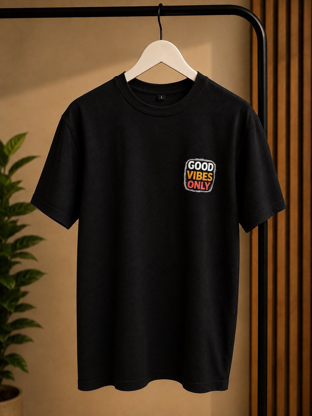 Good Vibes Only T-shirt, Ophalen of Verzenden, Nieuw, Overige maten, Zwart