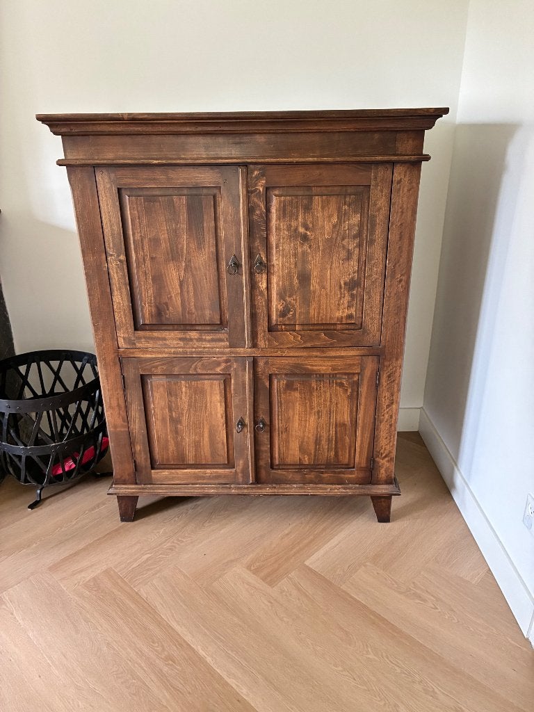 Computerkast teakhout, Huis en Inrichting, Ophalen, Gebruikt, 70 tot 120 cm, 40 tot 80 cm