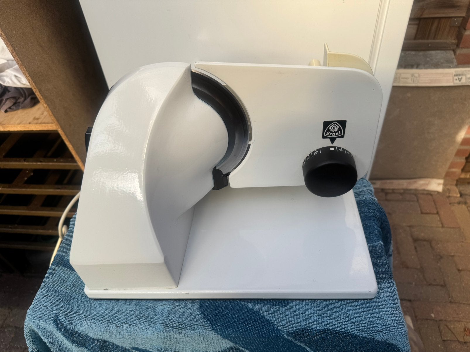 Snijmachine Graef extra hol geslepen vlees mes, Derietdijk@gmail.com, Ophalen of Verzenden, Zo goed als nieuw, De Rietdijk