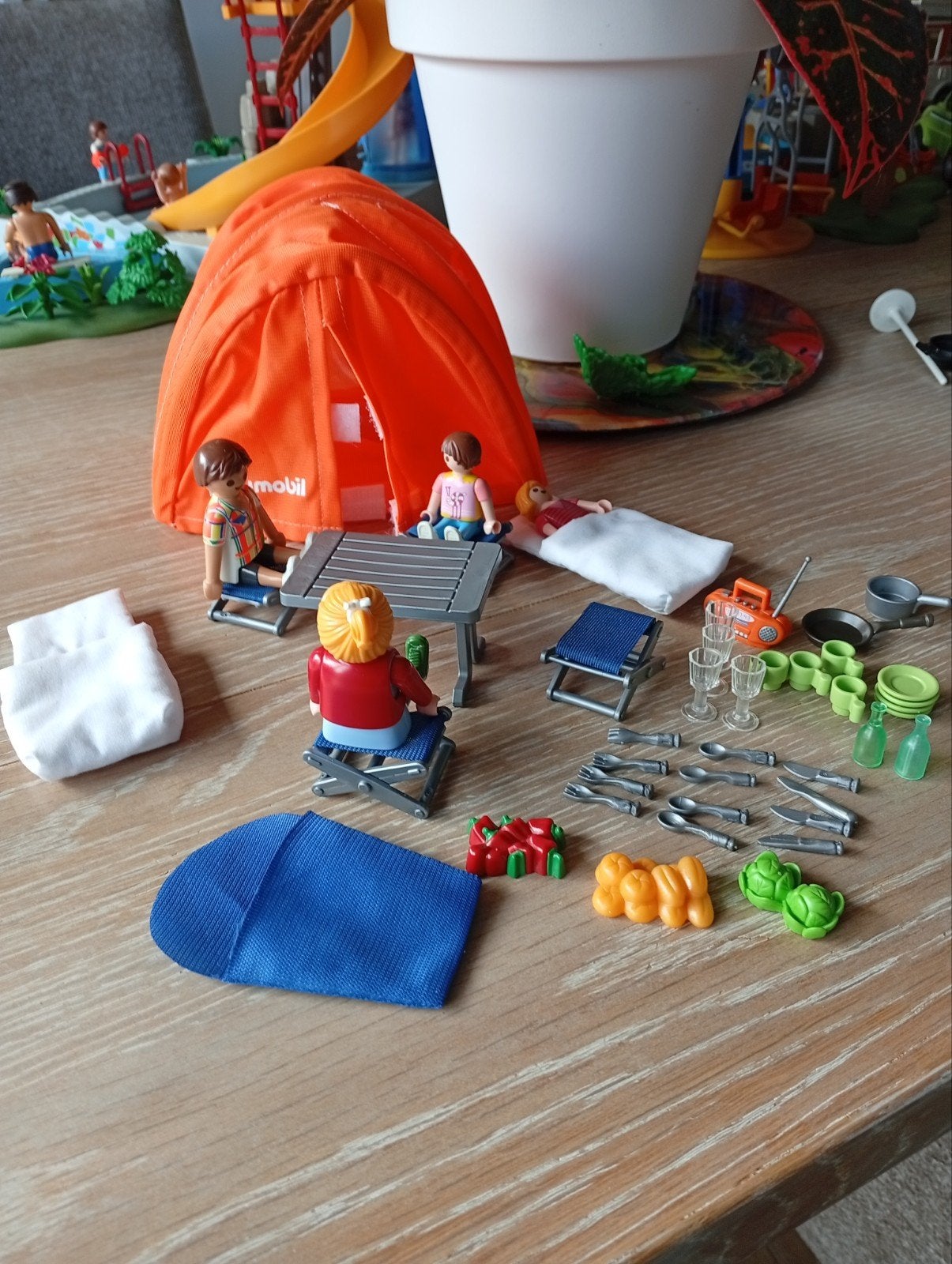 Playmobil Camping Set met Tent en Accessoires, Ophalen of Verzenden, Gebruikt, Jongen of Meisje