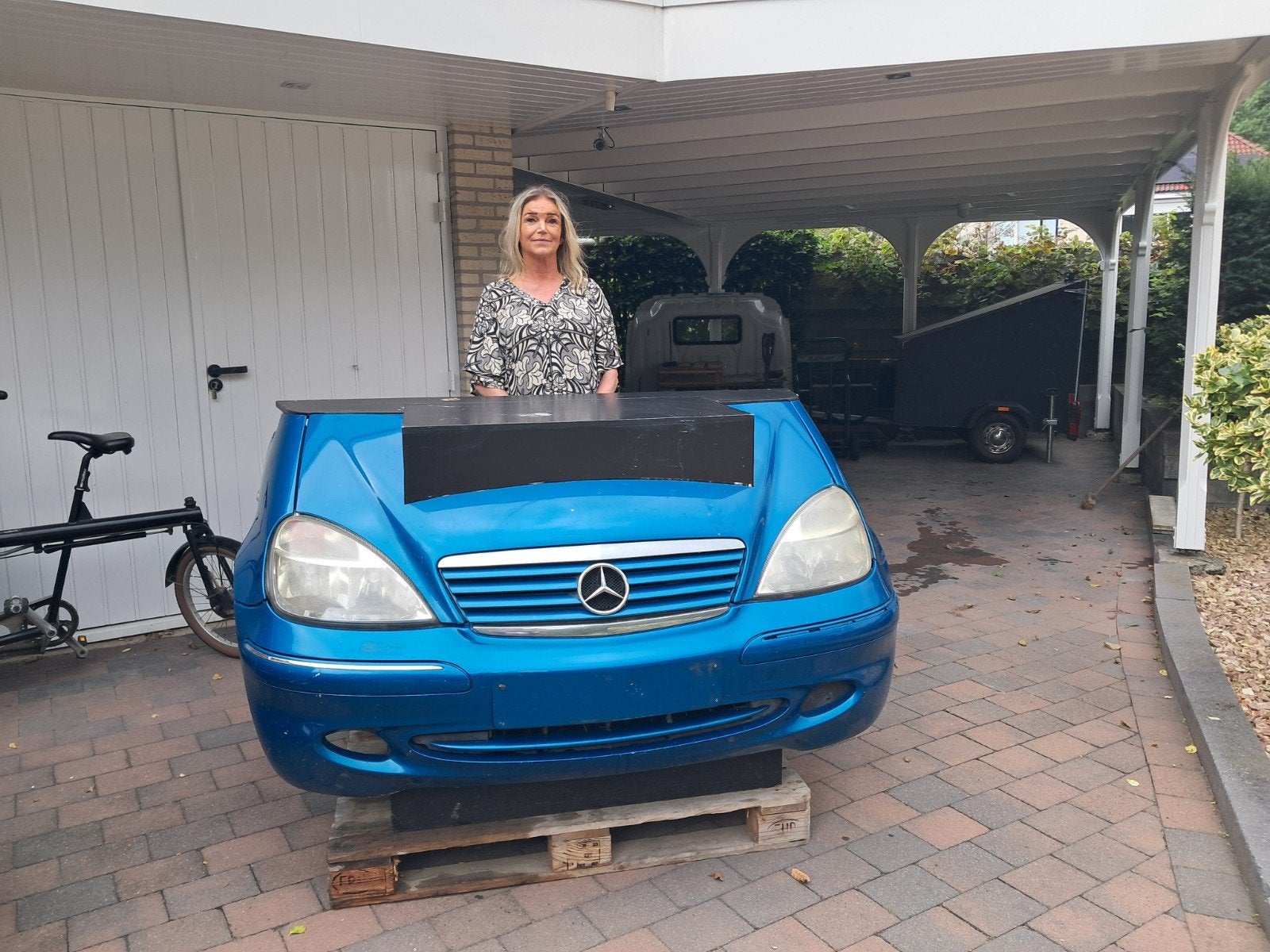 Mercedes decoratie neus balie koffiecorner leuk op een beurs, Ophalen, Eu, Gebruikt, Eu