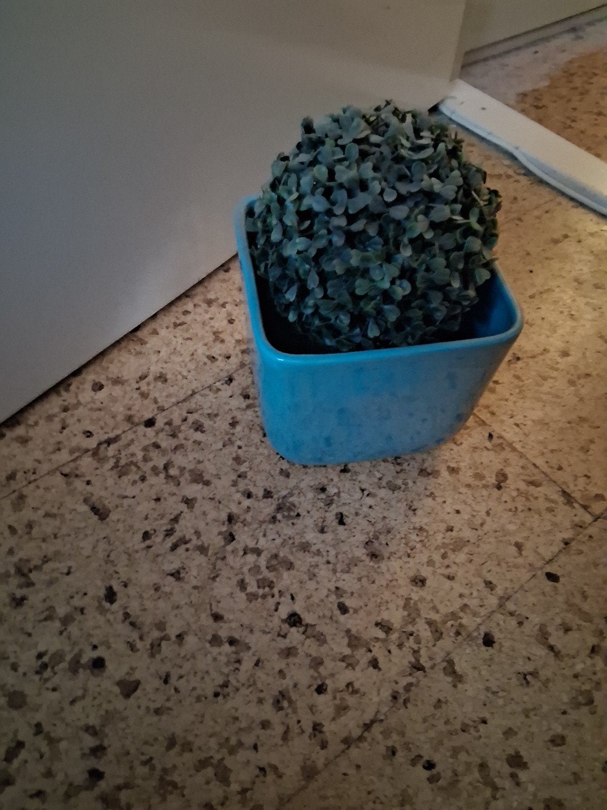 2 stuks bloempotten met kunstbuxus TEAB, Ophalen of Verzenden