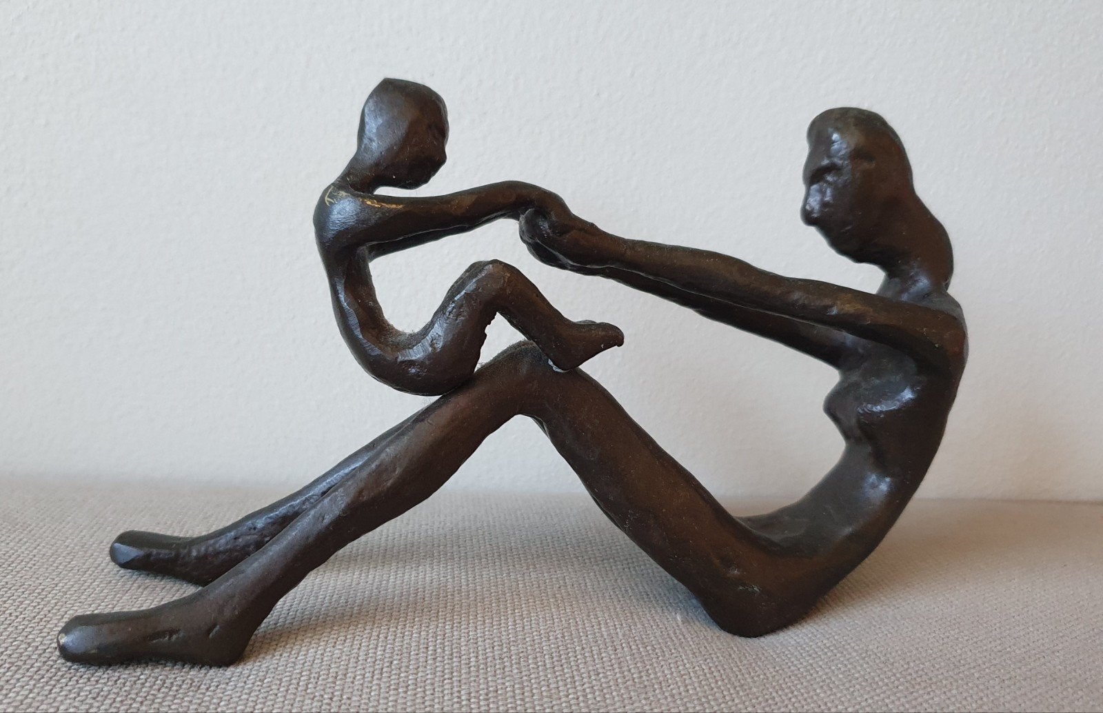 Bronzen beeld moeder en kind, Antiek en Kunst, Ophalen of Verzenden