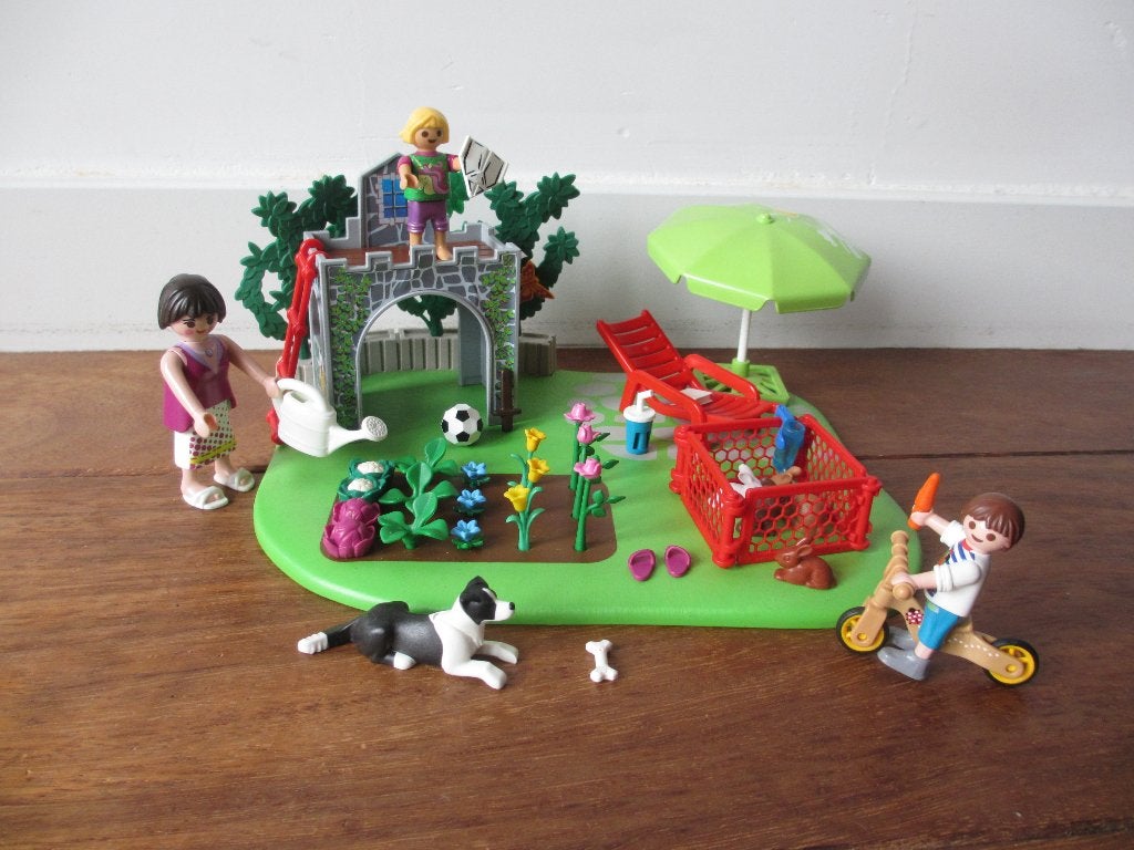 Playmobil 70010: Superset Familietuin tuin, Ophalen of Verzenden, Zo goed als nieuw, Los playmobil