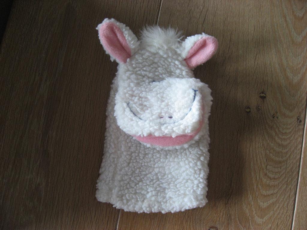 nieuwe handpop schaap, Overige typen, Nieuw, Middelgroot (20 tot 80 cm), Wit