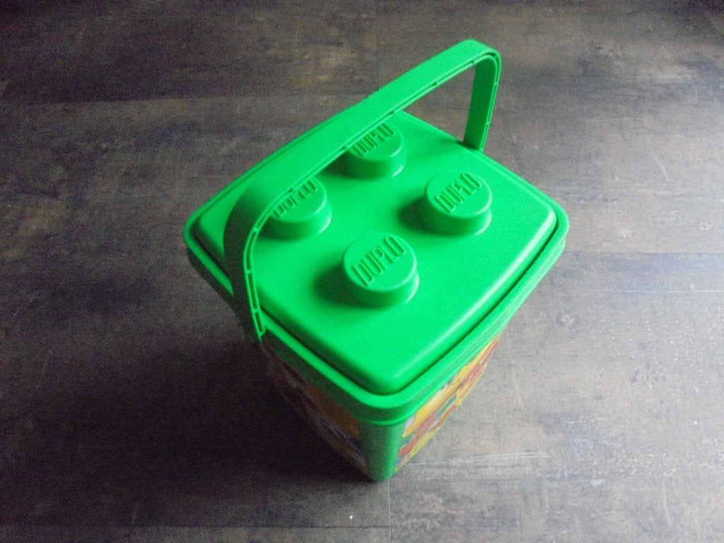 Lego Storage Box with Handle (zie foto's), Ophalen of Verzenden, Gebruikt, Lego