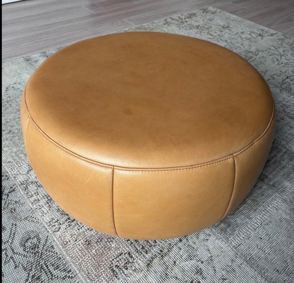 Design on Stock poef barrel, Ophalen, Gebruikt, Past in ieder interieur, Rond