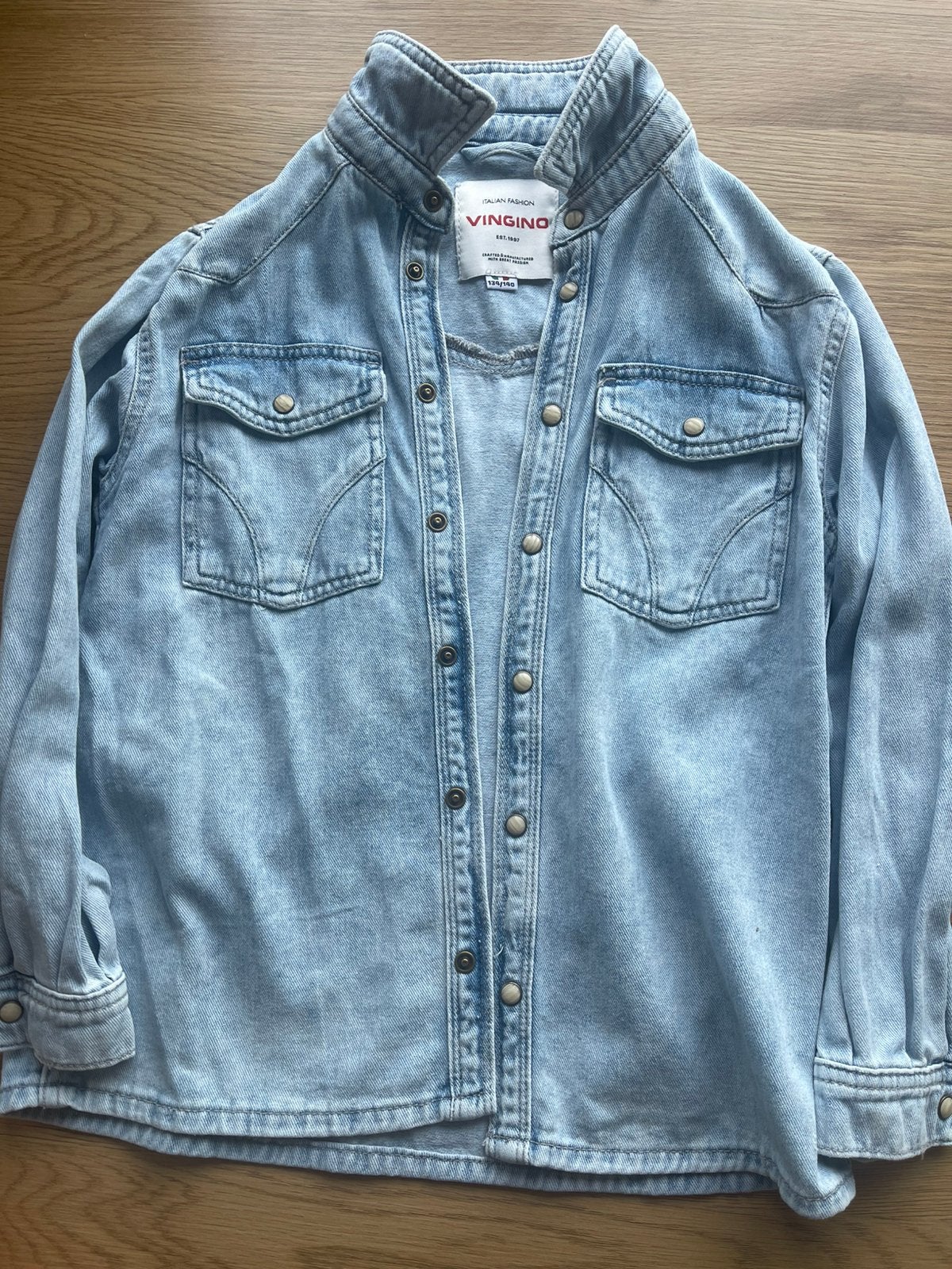 vingino overhemd maat 140, Ophalen of Verzenden, Zo goed als nieuw, Jongen, Overhemd of Blouse