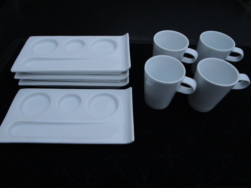 NIEUW !!! 4 KOP EN "APARTE" SCHOTELS van VEGA servies CANA, Huis en Inrichting, Keuken | Servies, Nieuw, Ophalen of Verzenden