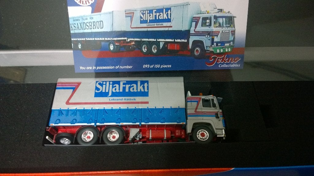 Tekno scania huifoplegger Lundgrens Äkeri/ Insjön, Ophalen, Nieuw, Bus of Vrachtwagen, Tekno