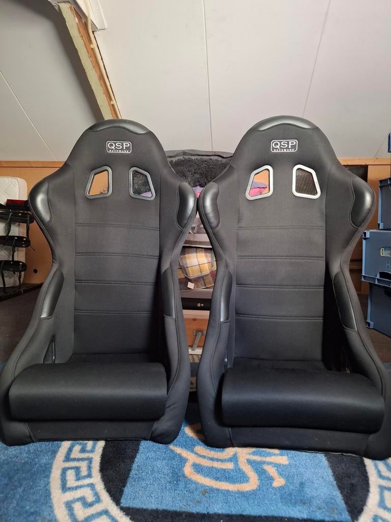 QSP Kuipstoelen Zwart, Ophalen, Zo goed als nieuw