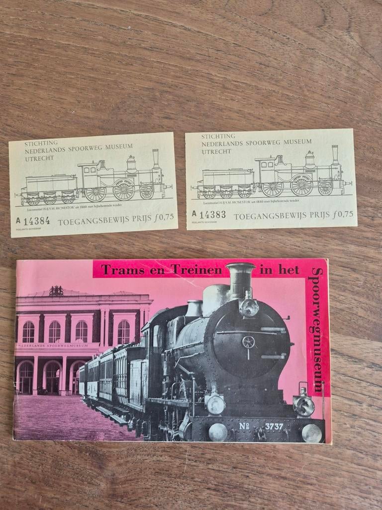 NS Spoorwegmuseum tickets en boekje Trams en Treinen, Ophalen of Verzenden, Trein