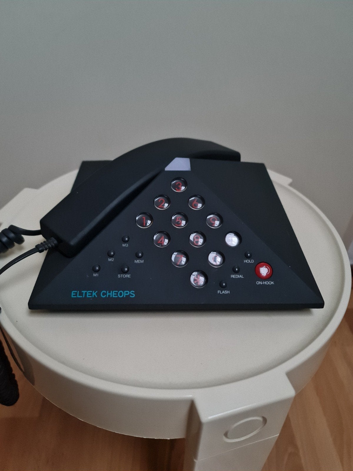 Unieke Eltek Cheops design telefoon -jaren '80/'90 analoog, Ophalen, Gebruikt