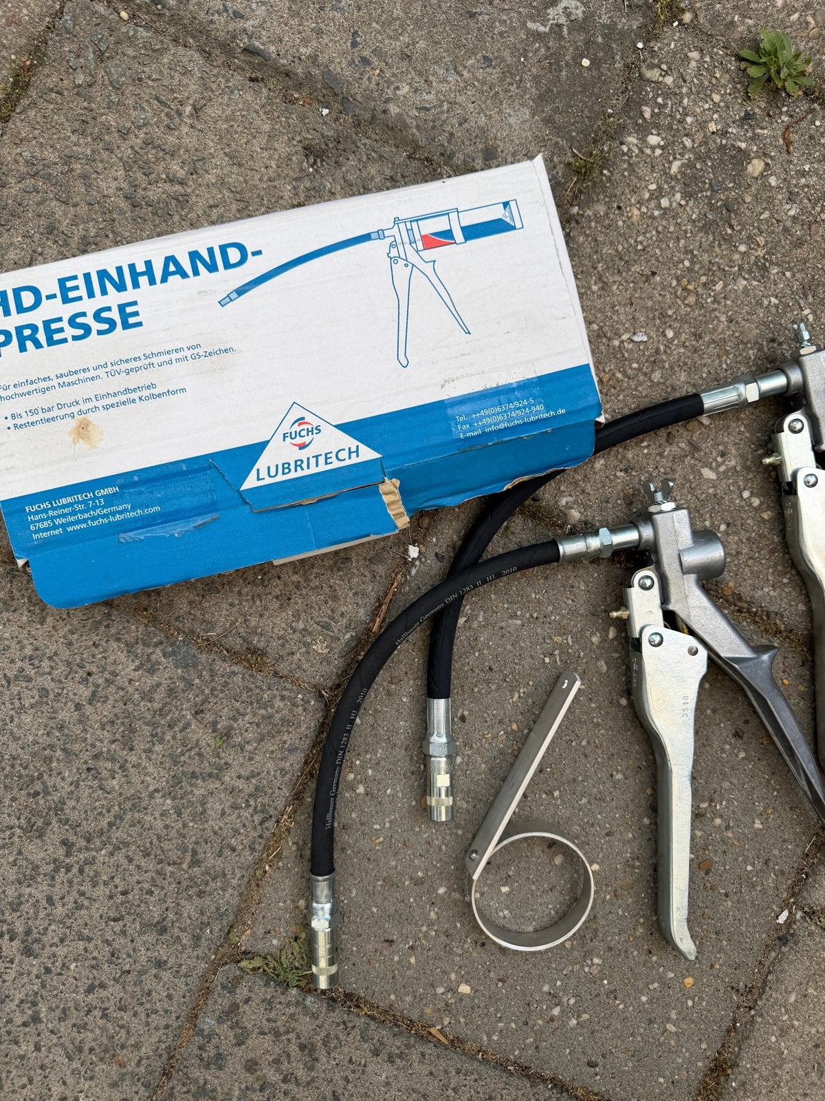 Fuchs Lubritech HD Eenhandsvetspuiten / vetspuit, Ophalen of Verzenden, Gebruikt