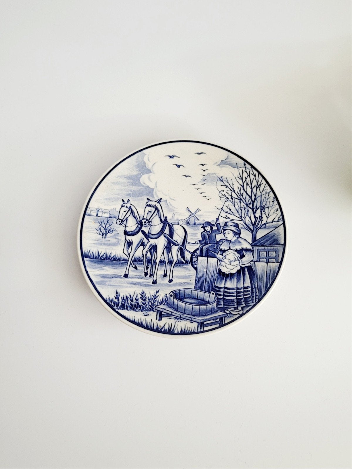 izgs Royal Delfts blauw bord sierbord wandbord vintage, Antiek en Kunst, Antiek | Wandborden en Tegels, Ophalen of Verzenden