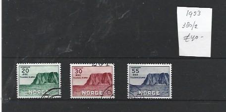 Noorwegen serie 380/2 gestempeld c.w 40 euro, Postzegels en Munten, Postzegels | Europa | Scandinavië, Ophalen of Verzenden, Noorwegen