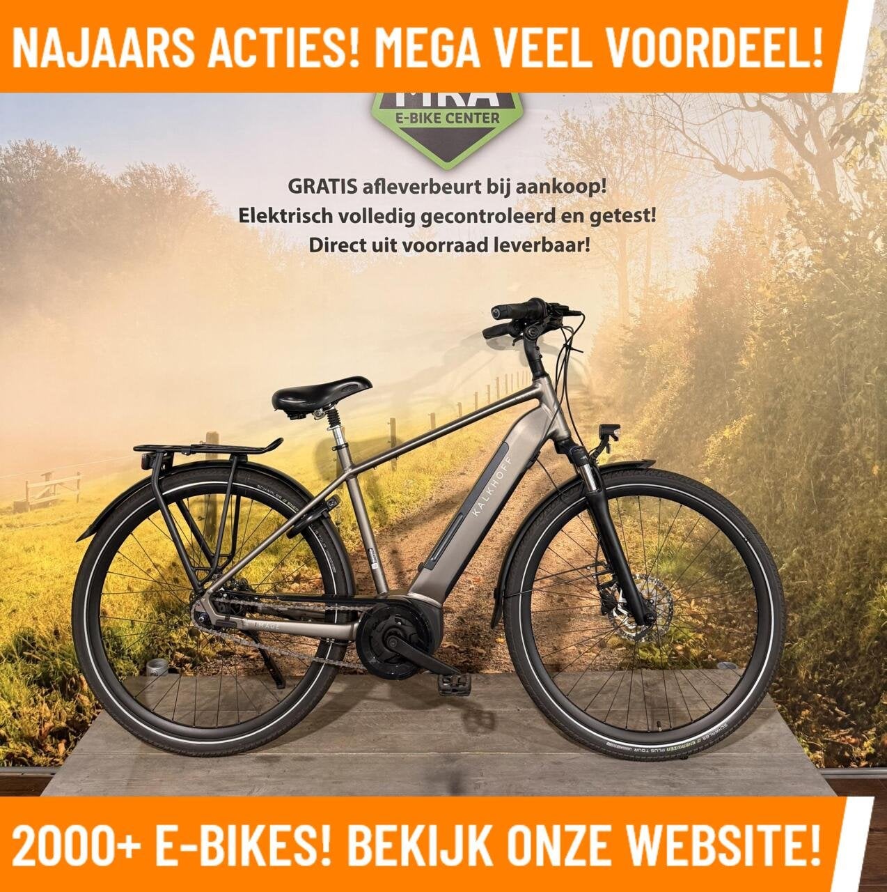 Kalkhoff Image 3 Elektrische fiets met BOSCH midden motor!, 51 tot 55 cm, Zo goed als nieuw, 50 km per accu of meer, Overige merken