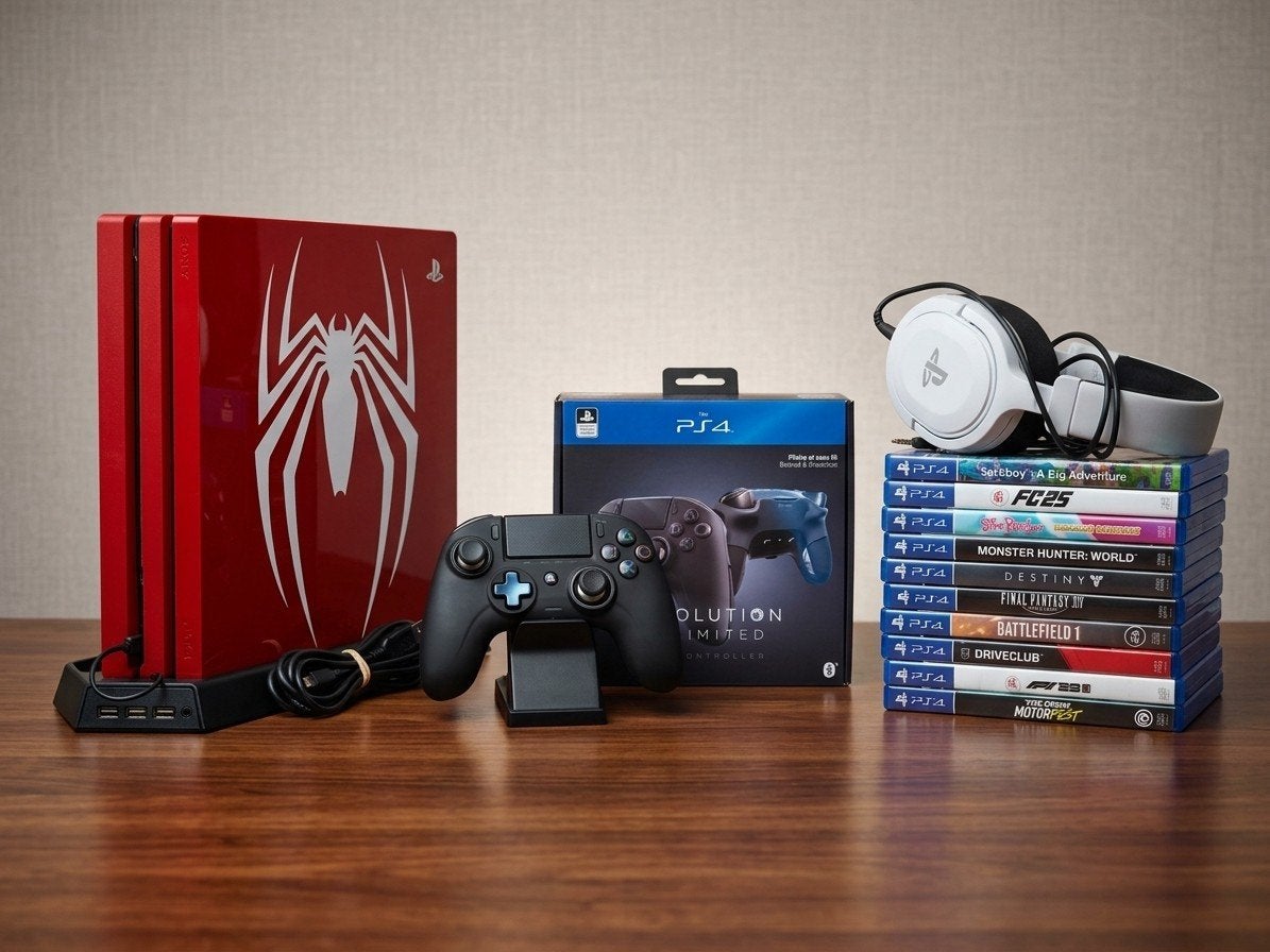 PS4 Pro Spider-Man Limited Edition met games en accessoires, Ophalen of Verzenden, Met games