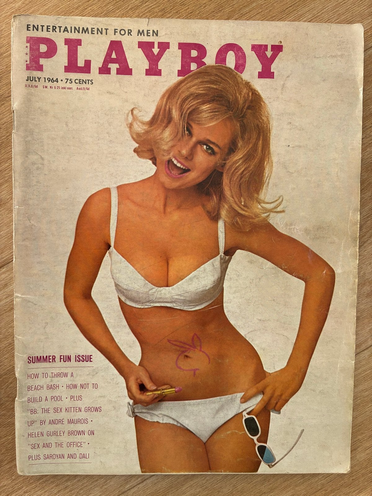 Playboy Magazine Juli 1964 - Zomer Fun Editie, Ophalen of Verzenden, Gelezen, Overige typen