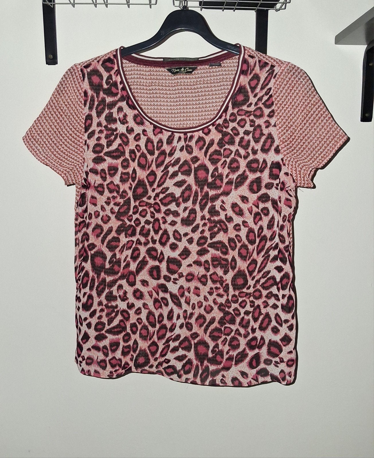MAISON SCOTCH shirt/blousje mt 1. 5hale=4betale, Ophalen of Verzenden, Zo goed als nieuw, Korte mouw