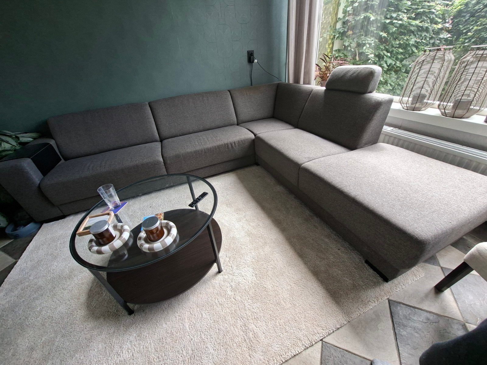 Hoekbank van Bommel - 294x254cm - incl. schoonmaakset, Huis en Inrichting, Banken | Bankstellen, Ophalen
