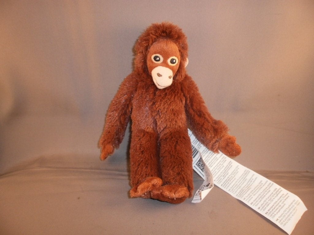 Ikea aap baby 20 cm djungelskog bruin harig velours masker, IKEA, Nieuw, Ophalen of Verzenden, Wasbaar