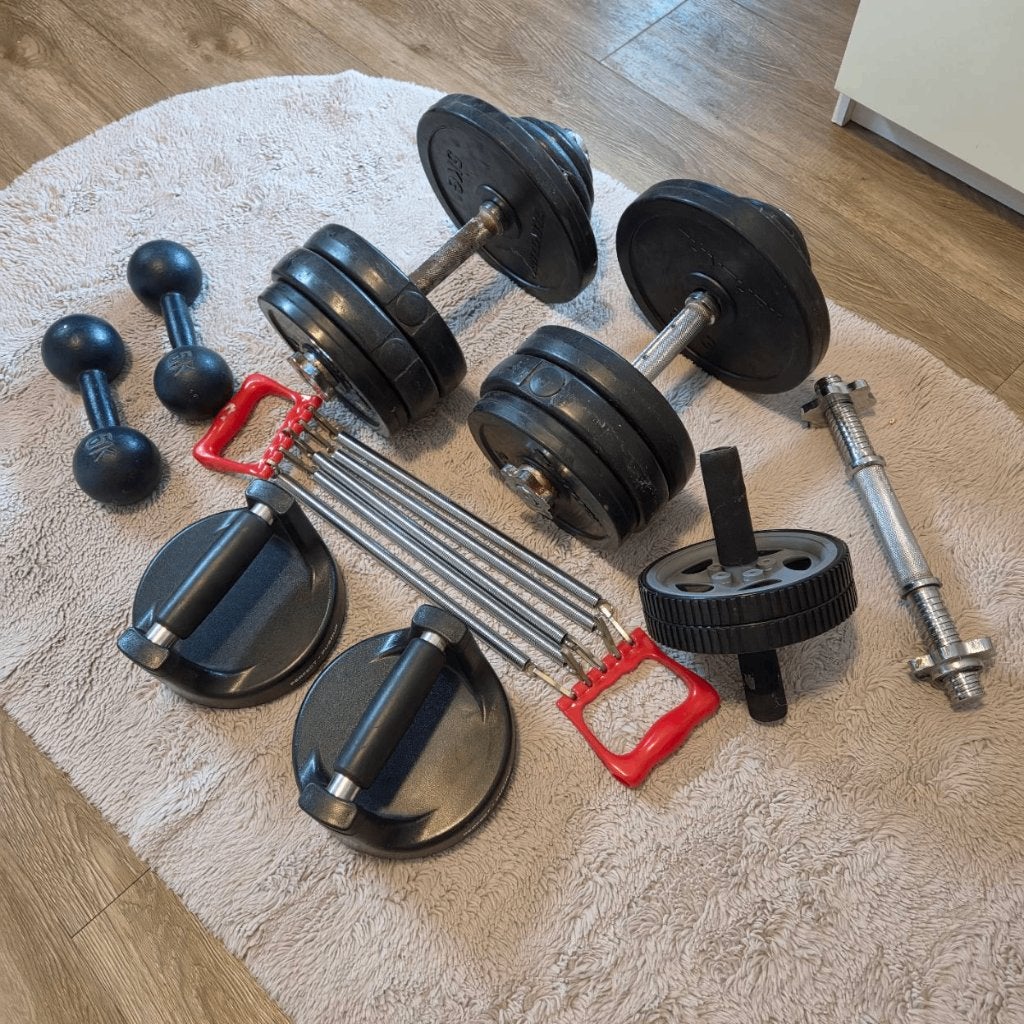 Dumbbell Set, Resistance Expander, Push-up Stands, Ophalen, Zo goed als nieuw, Weerstandband