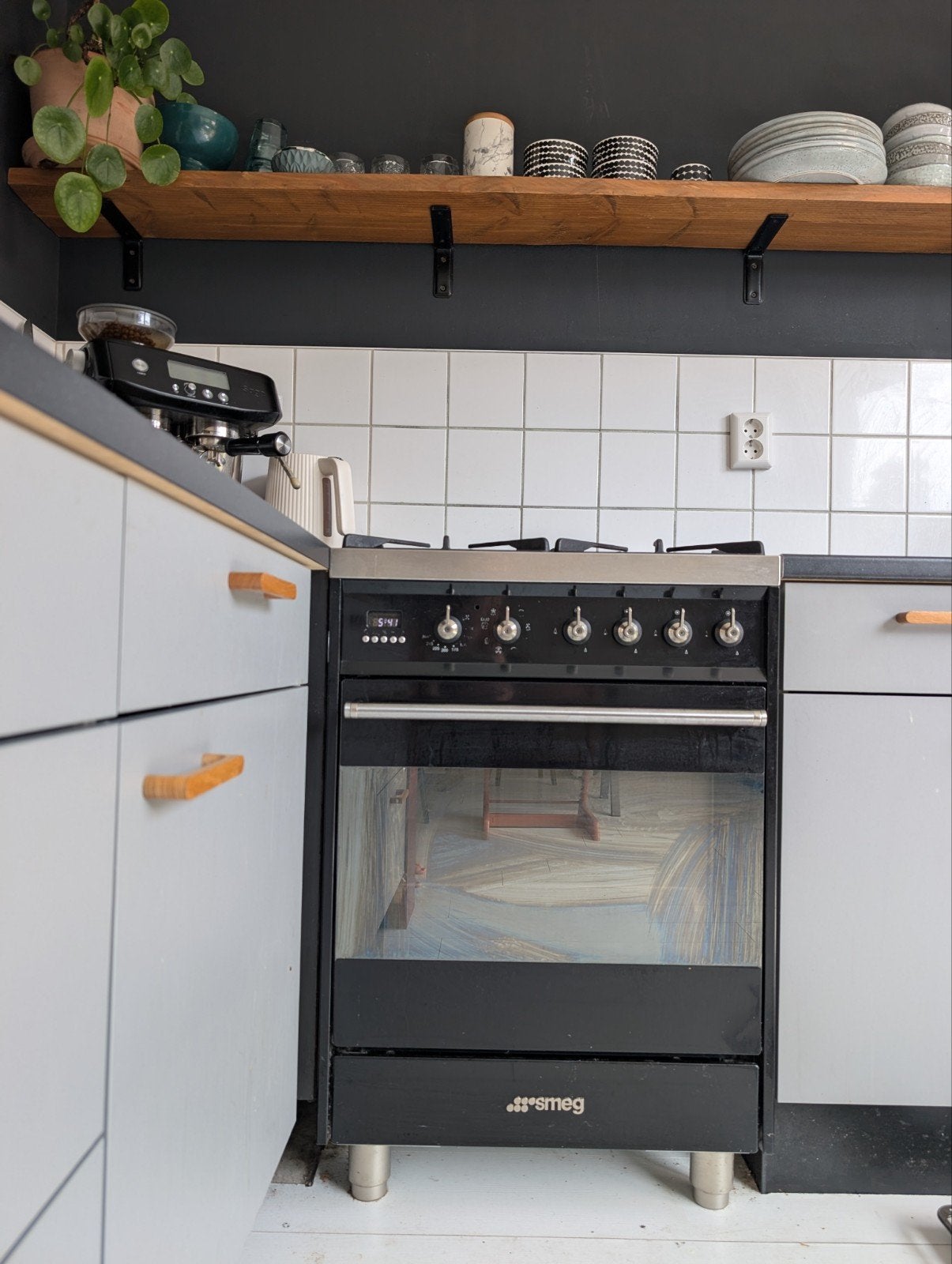 Smeg gasfornuis c6gmnnl8, Ophalen, Gebruikt, 60 cm of meer, Gas